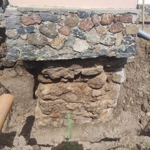 fundament i cokół narożnik południowy